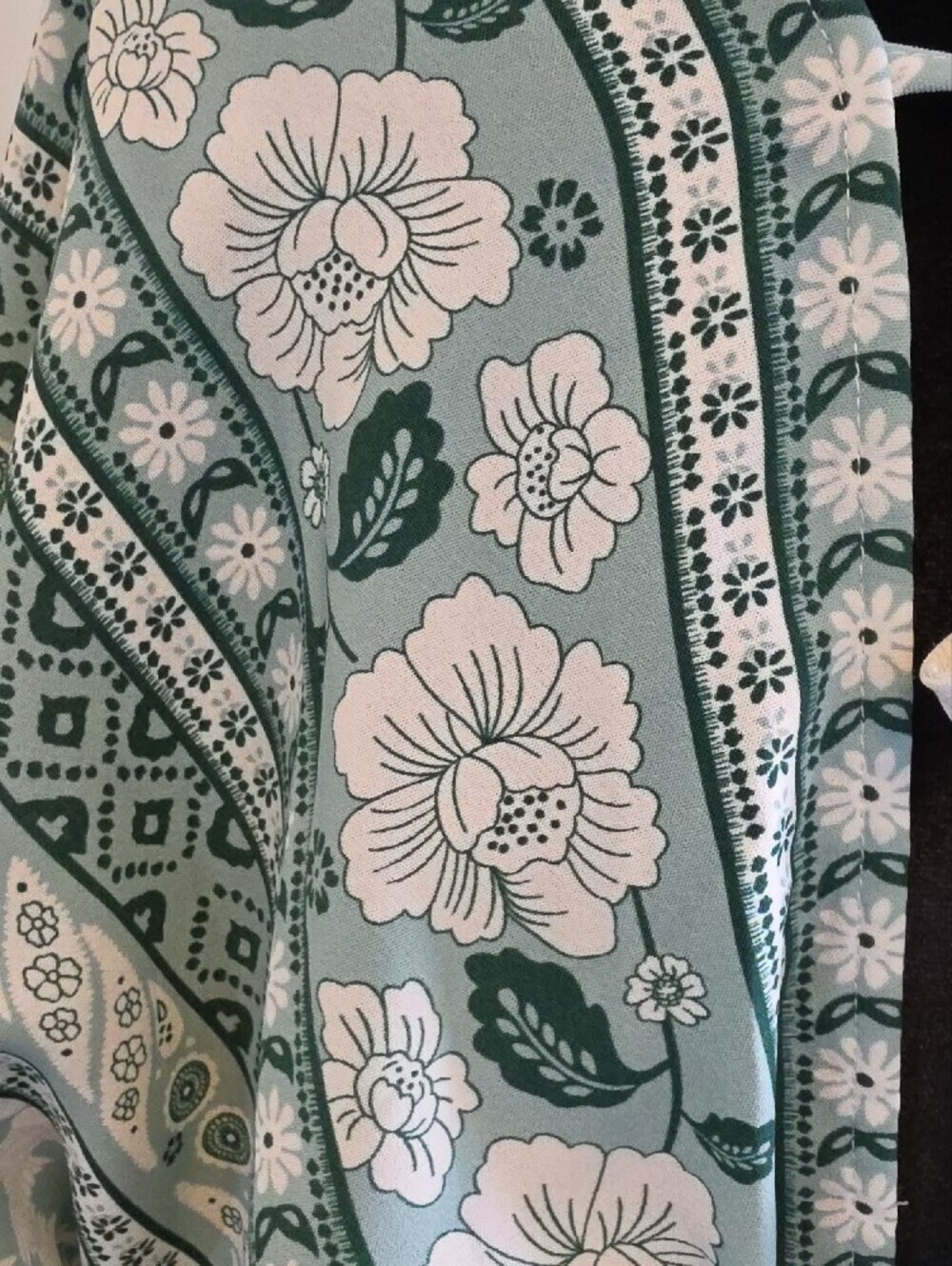 Cupshe Sage Green Floral Tie-Front Swim Coverup Dress - Picture 7 of 8